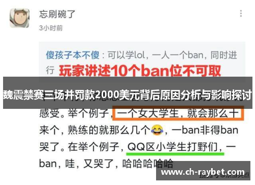 魏震禁赛三场并罚款2000美元背后原因分析与影响探讨
